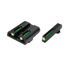 Truglo Brite-Site Tritium/Fiber Optic Low Sight Fits Glock 17/19 Green