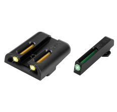 Truglo Brite-Site Tritium/Fiber Optic Sight Fits Glock 17/19 Green, Yellow