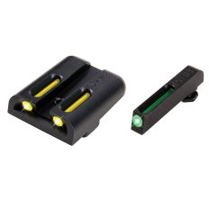 Truglo Brite-Site Tritium/Fiber Optic Sight Fits Glock 20 Green, Yellow