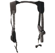 Uncle Mike's Horizontal Pro Pak Shoulder Holster 4.5" Large Auto Ambi Black