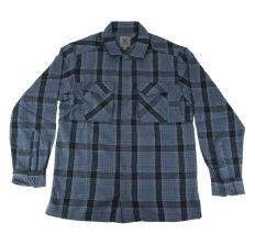 Vertx Canyon River Flannel Medium Long Sleeve Shirt Blue