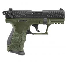 Walther Arms P22 CA .22LR (2) 10rds Manual Thumb Safety - Military Green / Black