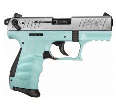 Walther Arms P22Q .22LR (2) 10rd Thumb Safety - Angel Blue / Nickel