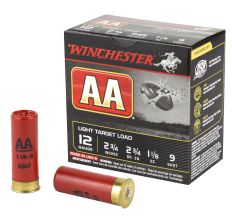 Winchester Ammunition AA Target 12Ga 2.75" #9 Shotshell 2 3/4 Dram 25rd