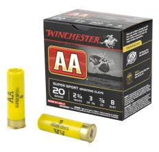 Winchester Ammunition AA Supersport Sporting Clay 20Ga 2.75" #8 Shotshell 25rd