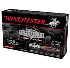 Winchester Ammunition Big Game Long Range 308 Winchester 168Gr AccuBond 20rd