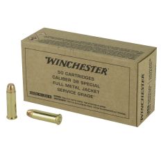 Winchester Ammunition Service Grade 38 Special 130Gr FMJ 50rd