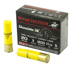 Winchester Ammunition Double X Heavy Turkey 20Ga 3" #5 Shotshell 10rd