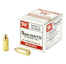 Winchester Ammunition USA WHITE BOX 9MM 124Gr FMJ 50rd