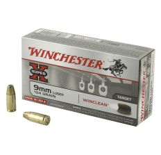 Winchester Ammunition WinClean 9MM 124Gr Brass Enclosed Base 50rd