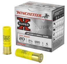 Winchester Ammunition Super-X 20 Ga 2.75" #6 Shotshell 2 3/4 Dram 25rd