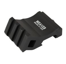 Weaver Offset Rail Adapter Picatinny Black