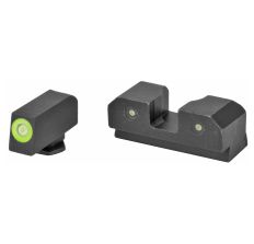 XS Sights R3D Night Sights 42, 43, 43X, 48 Green Tritium Front Black Rear