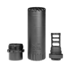 YHM Turbo K 556NATO Suppressor w/ Muzzle Brake Black