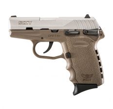 SCCY CPX-1 FDE Frame/ Stainless Slide 9mm pistol 3.1” barrel WITH AMBI MANUAL SAFETY (2) 10rd mags CPX-1TTDE