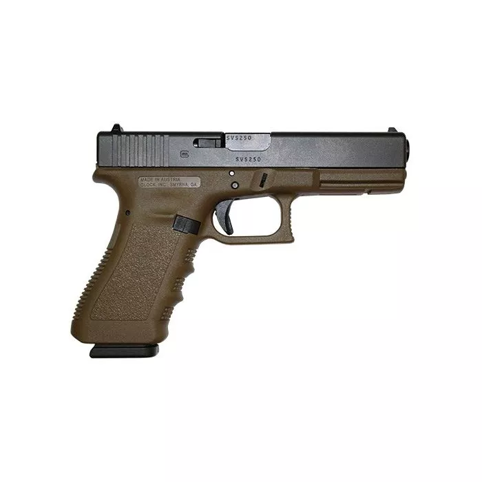 Glock 17 Gen 3 FDE frame Black slide 2 17rd mags PI1750203D Prepper Gun Shop